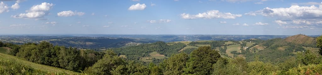 Uitzicht vanaf D84 Col des Palomières