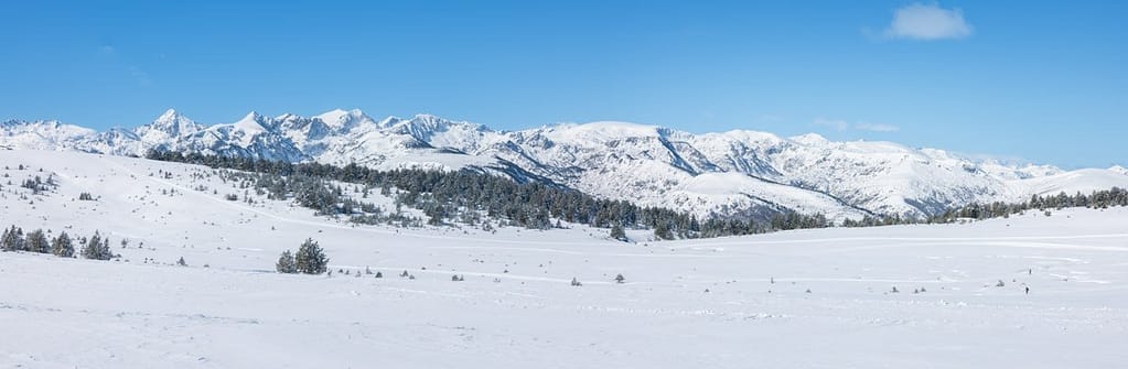 Uitzicht wandeling op Plateau de Beille in de Pyreneeën