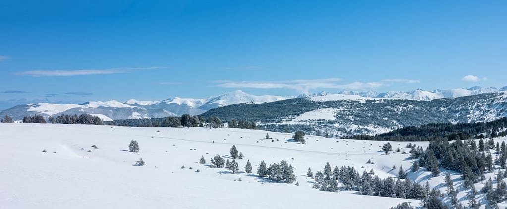 Uitzicht wandeling op Plateau de Beille in de Pyreneeën