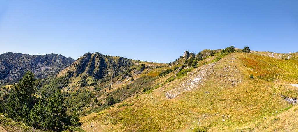 Uitzicht vanaf de D25 Col de Pailhères