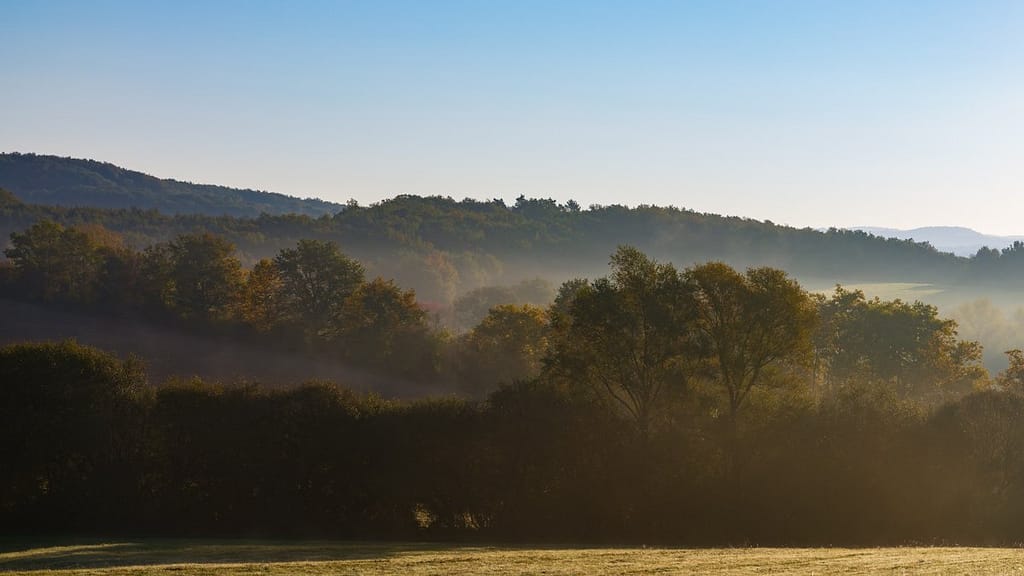 Langs de D30 bij Saint-Gernier