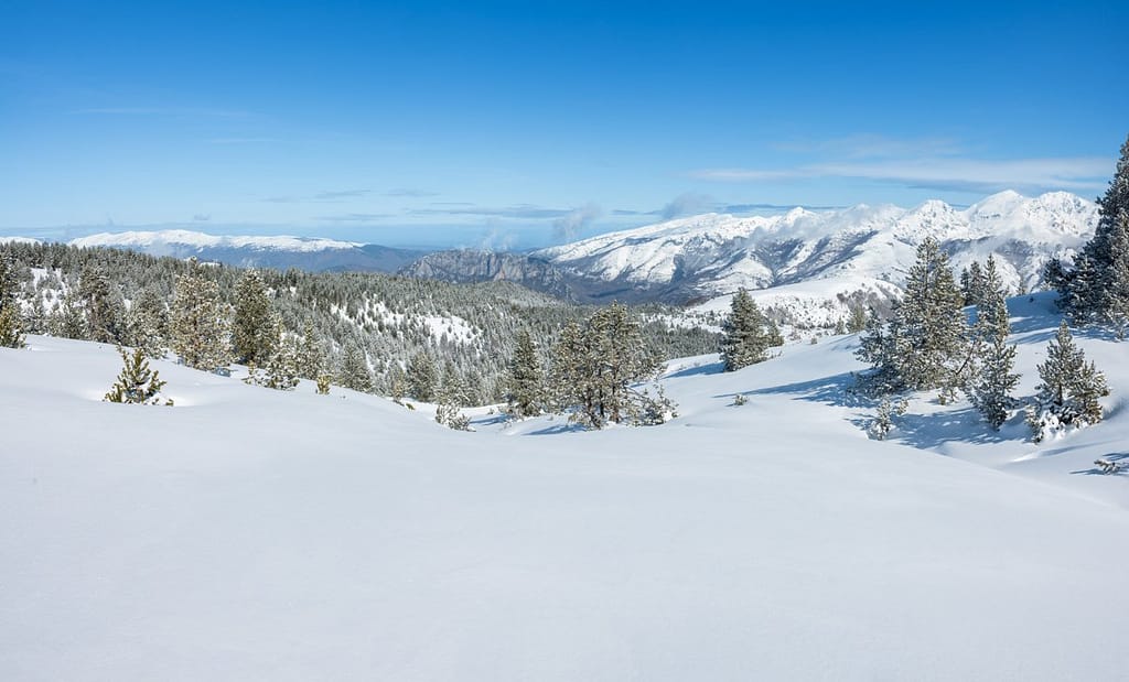 Uitzicht wandeling op Plateau de Beille in de Pyreneeën