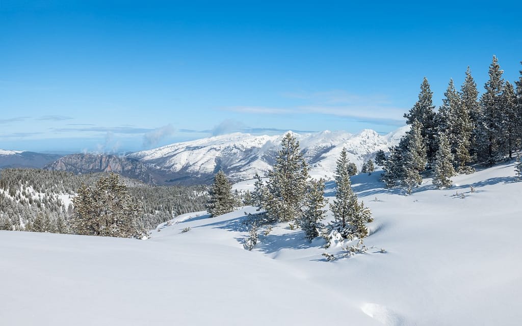 Uitzicht wandeling op Plateau de Beille in de Pyreneeën