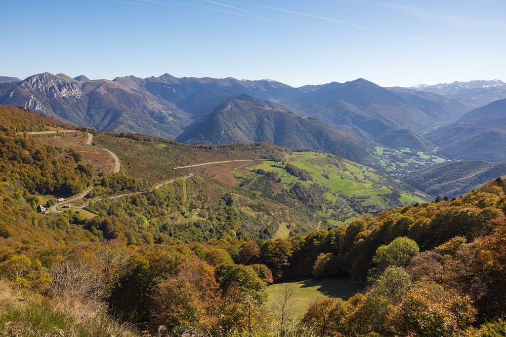 Uitzicht vanaf Col d'Aspin