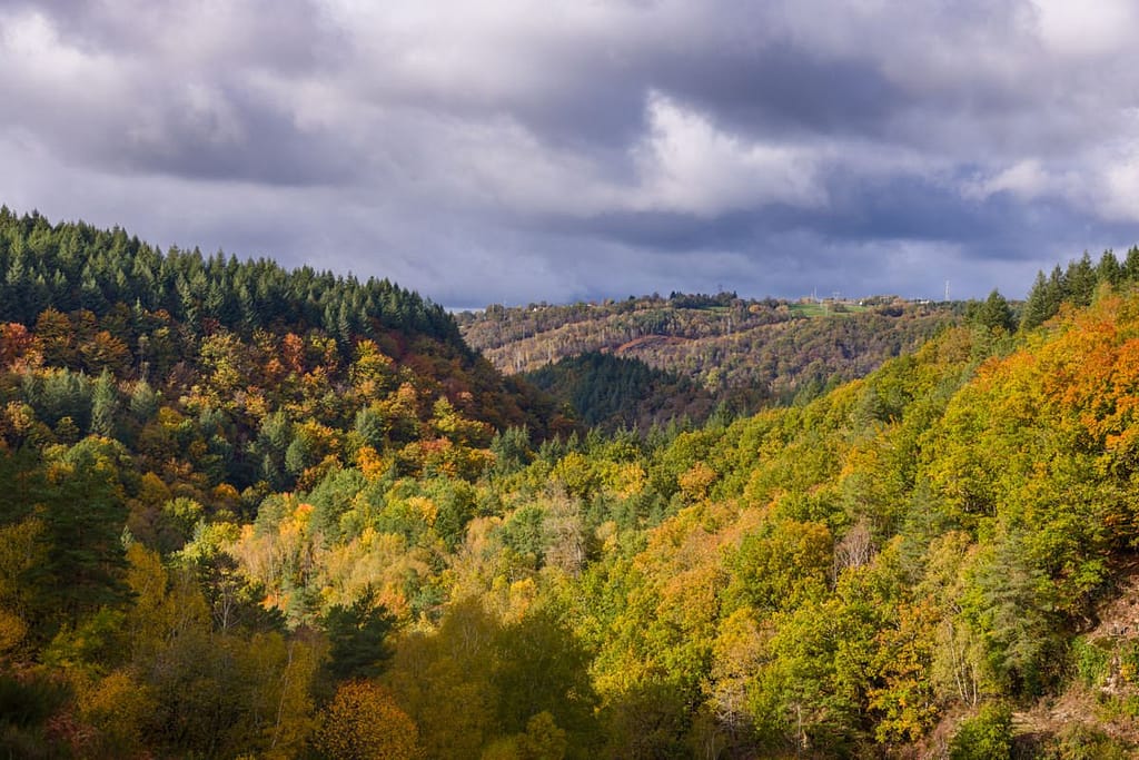 Uitzicht bij stuwdam van Ruisseau de Belmont