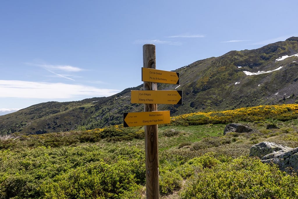 Uitzicht langs wandelroute naar Étang d'Appy