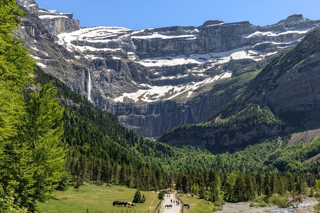 Uitzicht wandeling naar Cirque de Gavarnie