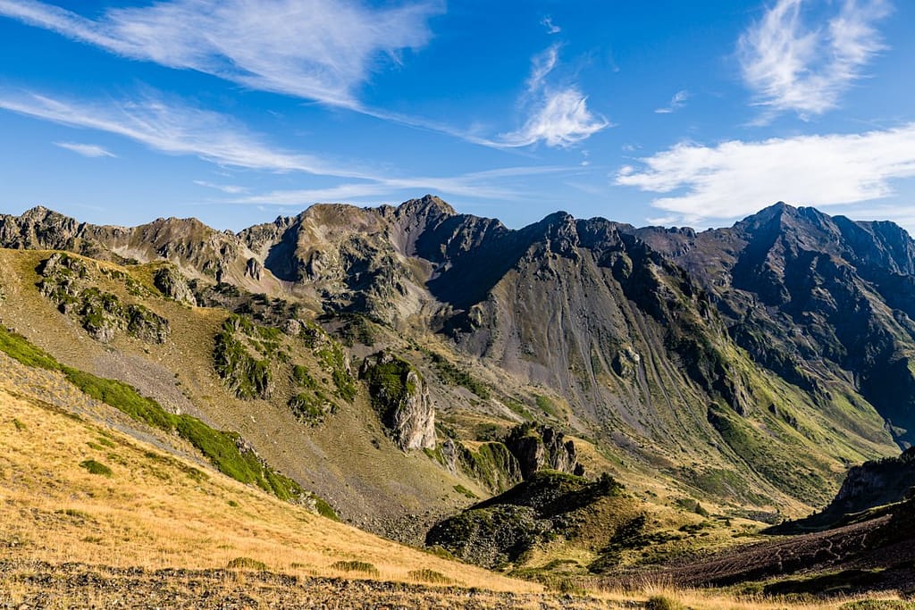 Hautes-Pyrénées, gebied rechts van de Pic de Bastan d'Aulon gelegen