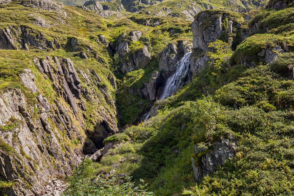 Waterval vanaf étang du Garbet