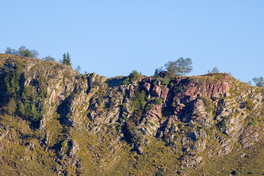 Bergkam bij Mont Né, Pyreneeën