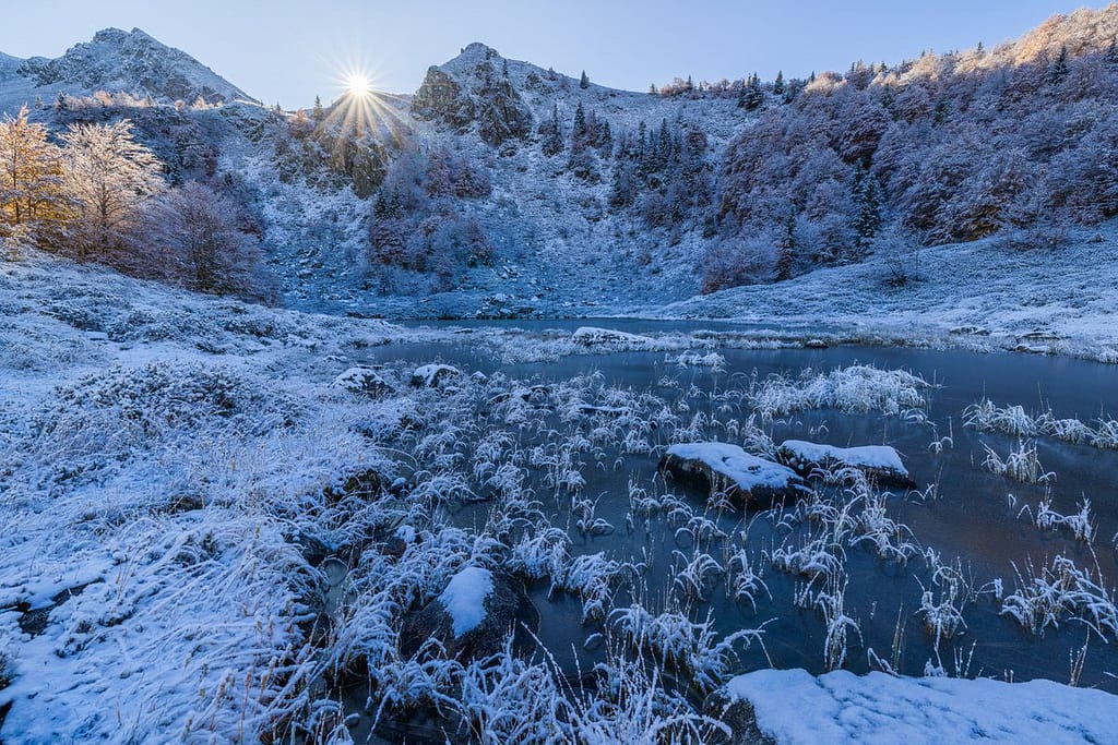 Étang de Labant, Pyreneeën, département Ariège