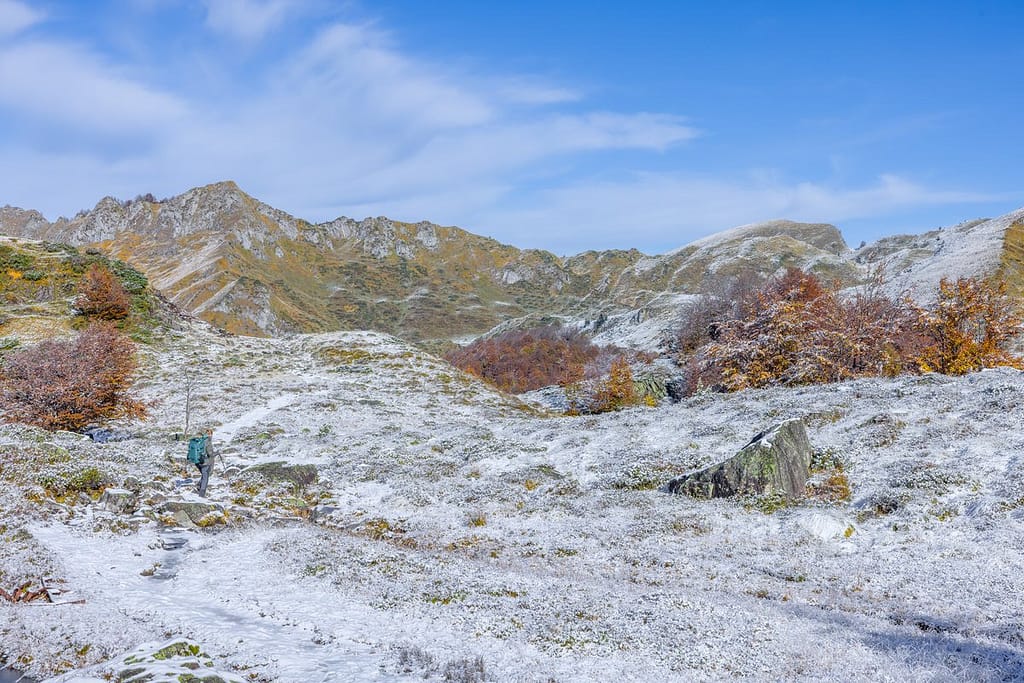 Wandelen naar Étang de Labant, Pyreneeën, département Ariège