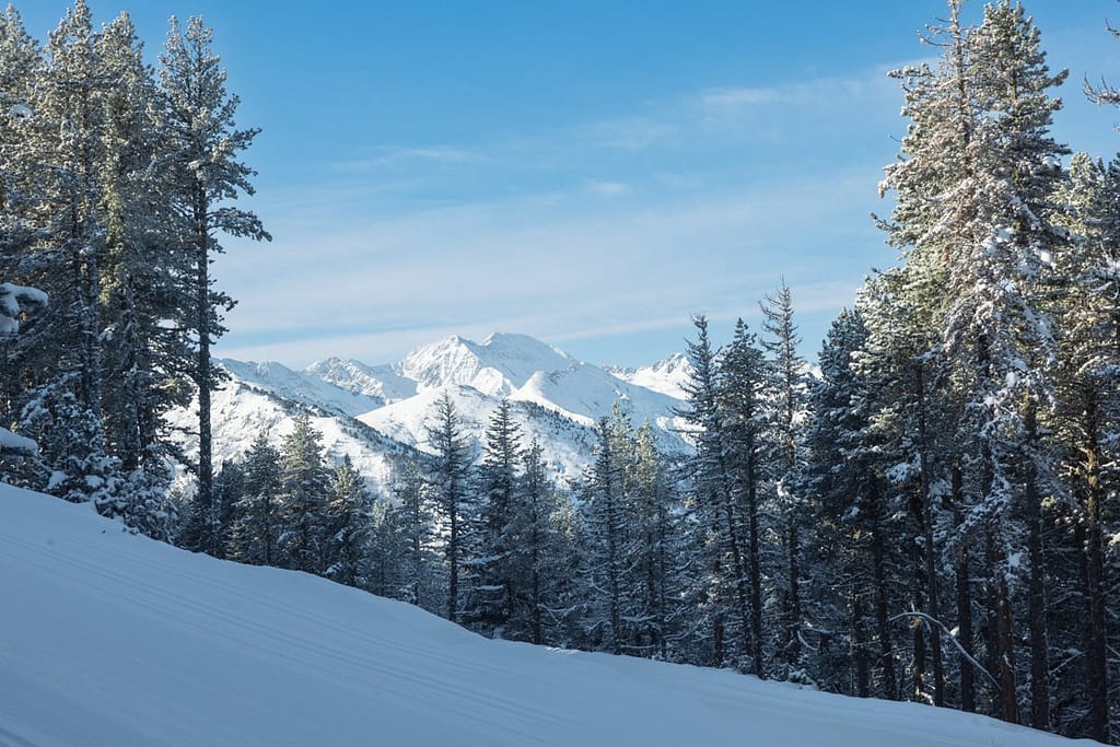 Winter op Plateau de Beille in de Pyreneeën