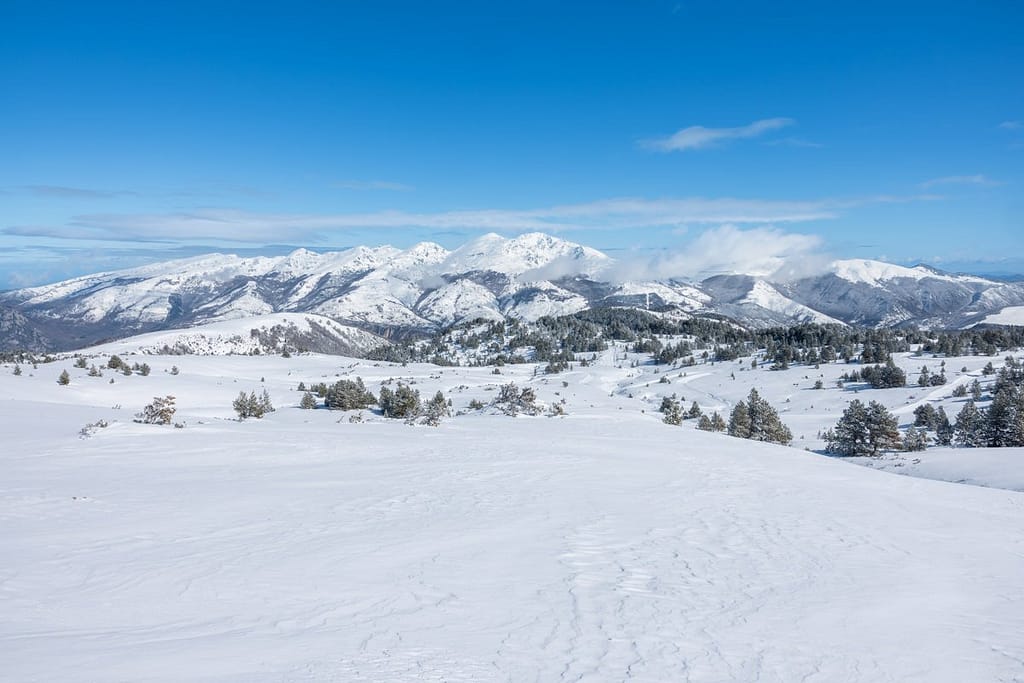 Uitzicht wandeling op Plateau de Beille in de Pyreneeën