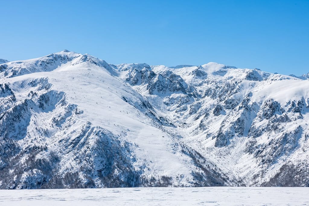 Uitzicht wandeling op Plateau de Beille in de Pyreneeën