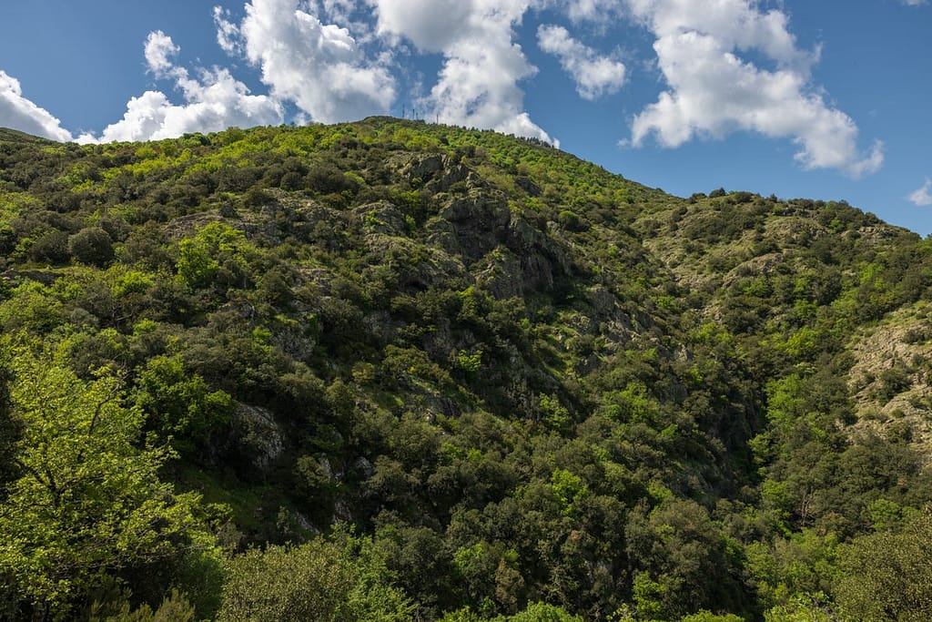 Gebied van laatste afdaling