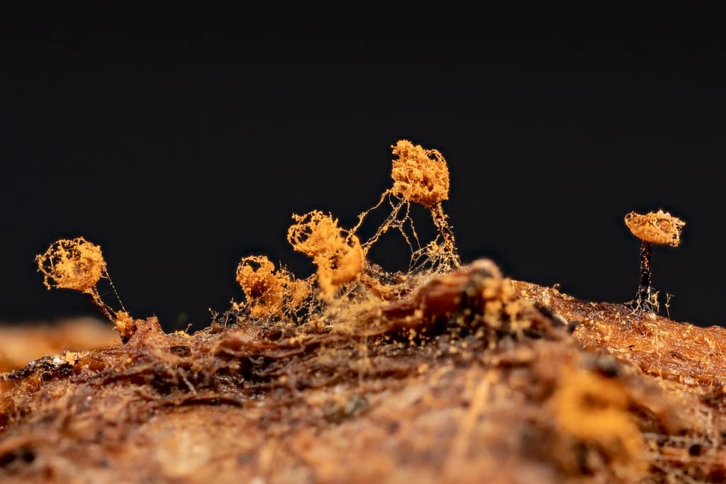 Cribraria rufa, wijdmazig lantaarntje