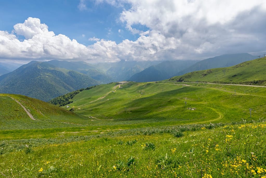 Uitzicht vanaf Superbagneres