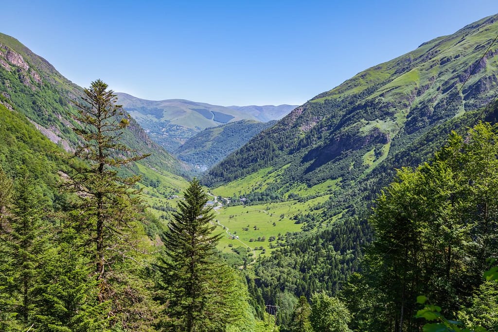Uitzicht op terugweg vanaf Lac d'Oô