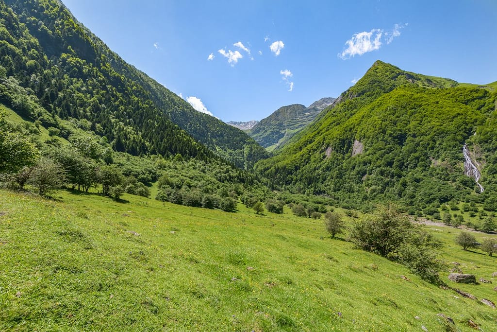 Uitzicht op terugweg vanaf Lac d'Oô