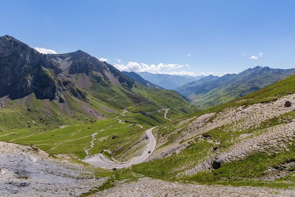 Uitzicht vanaf Col de Tourmalet
