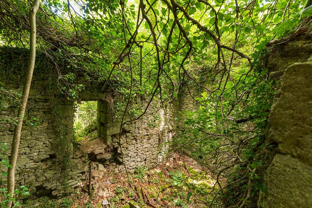 Restanten van een huis