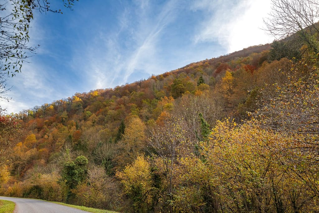 Langs de D8f richting Aulus-les-Bains