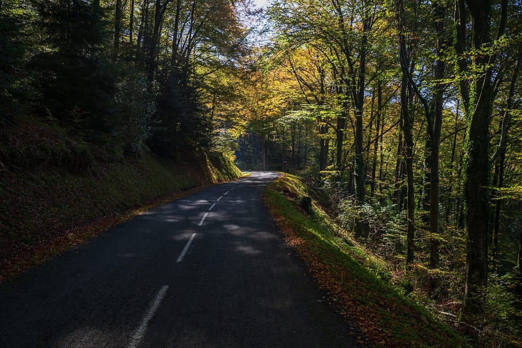 Langs de D14 richting Arfons