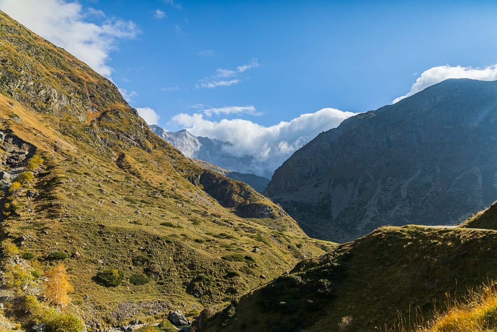 Langs de D922 richting Cirque de Troumouse