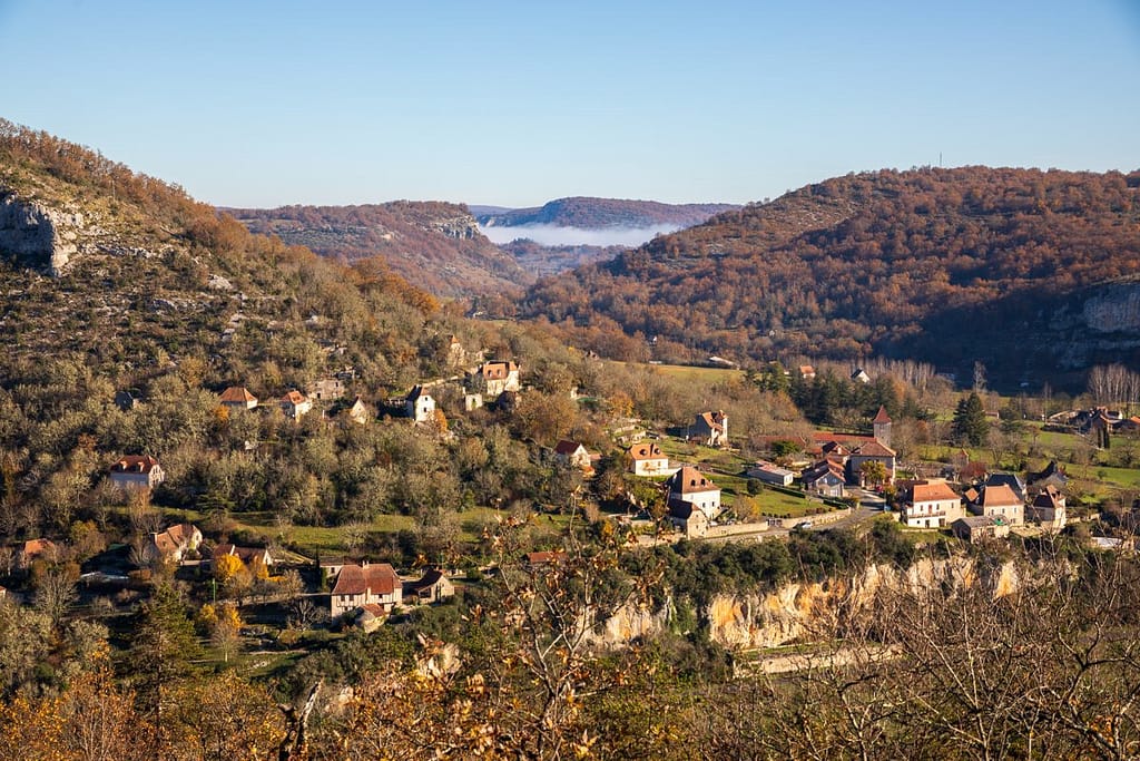 Langs de D24 bij Sauliac-sur-Célé