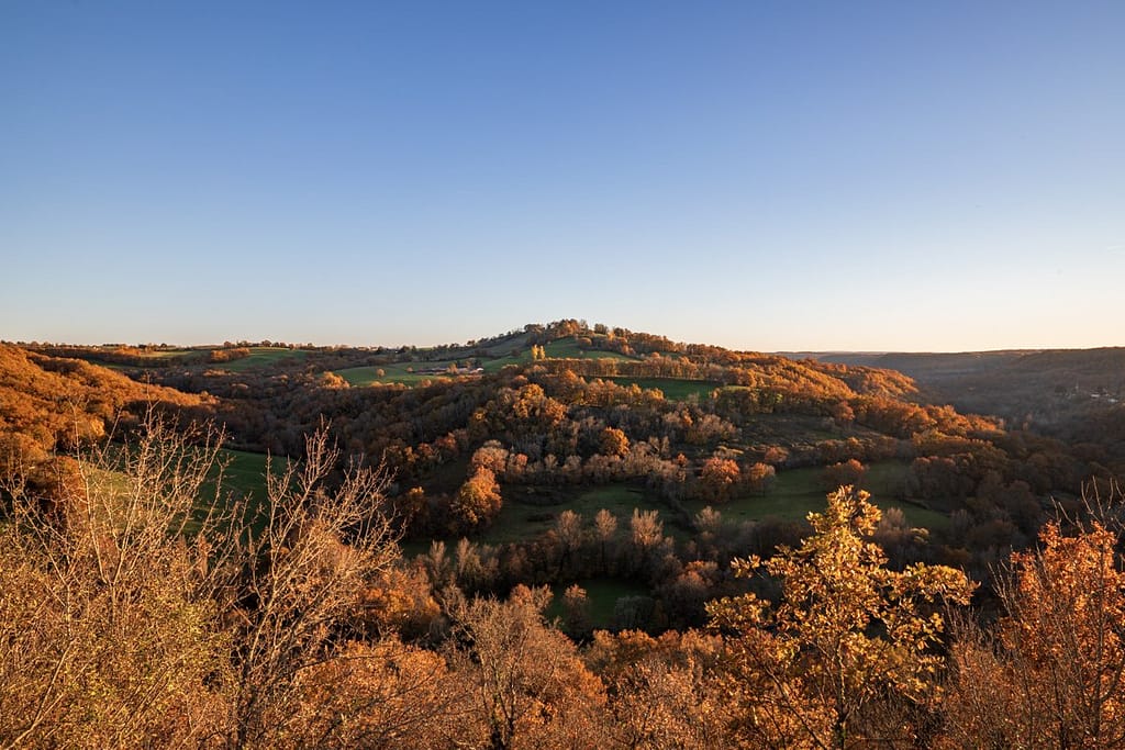 Uitzicht bij Chapelle Notre-Dam des Grâces