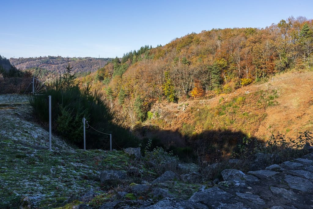 Vanaf de dam bij Ruisseau de Belmont