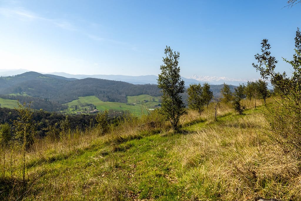 Uitzicht vanaf le Sentier de Solitaire bij Mas-d Azil