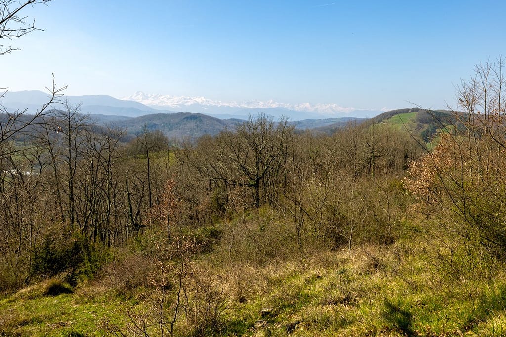 Uitzicht vanaf le Sentier de Solitaire bij Mas-d Azil
