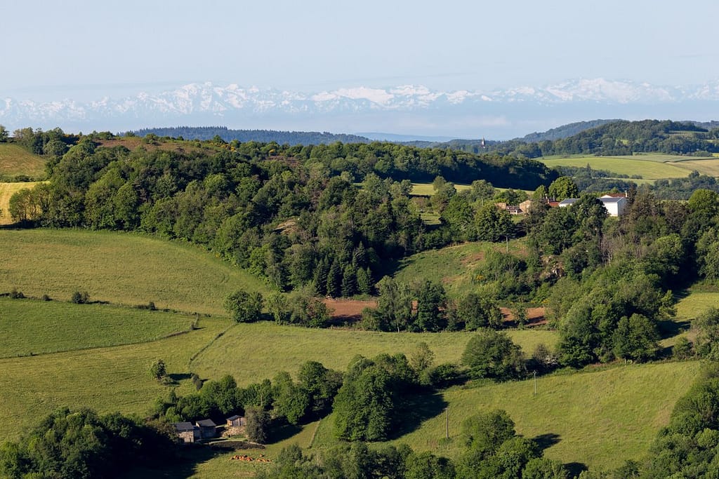 Uitzicht langs wandelroute Sentier du chevreuil