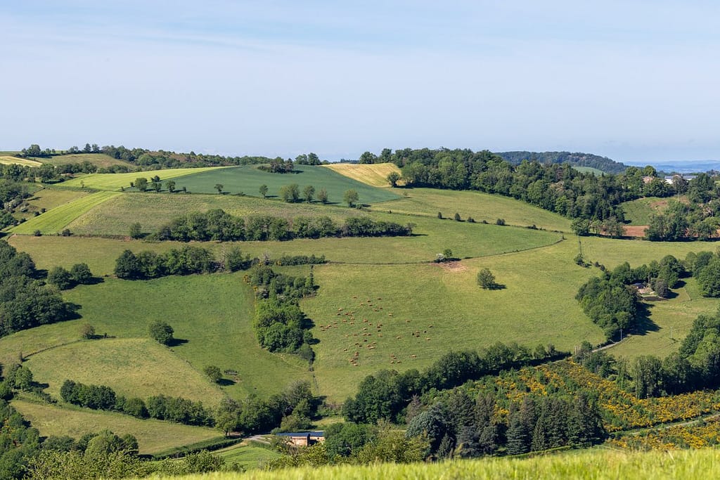 Uitzicht langs wandelroute Sentier du chevreuil