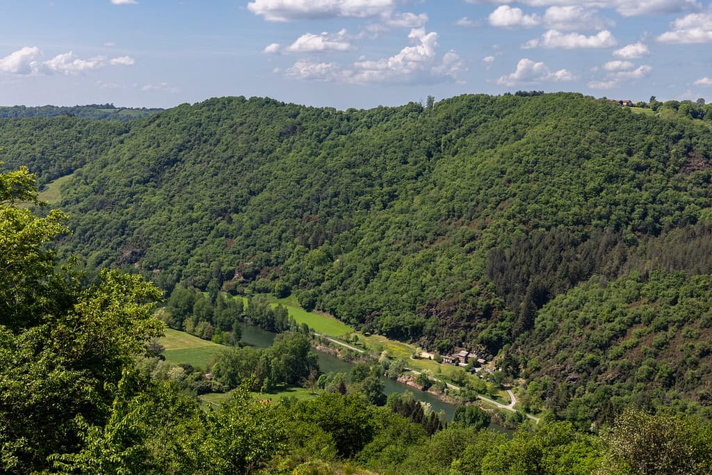 Uitzicht op de Vallée du Tarn