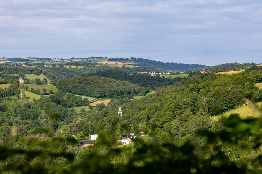 Uitzicht langs wandelroute Roc de Miramont - Castelpers