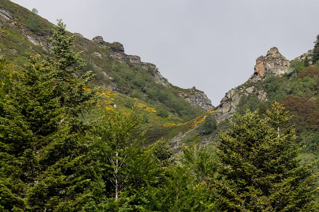 Uitzicht langs wandelroute naar Étang d'Appy