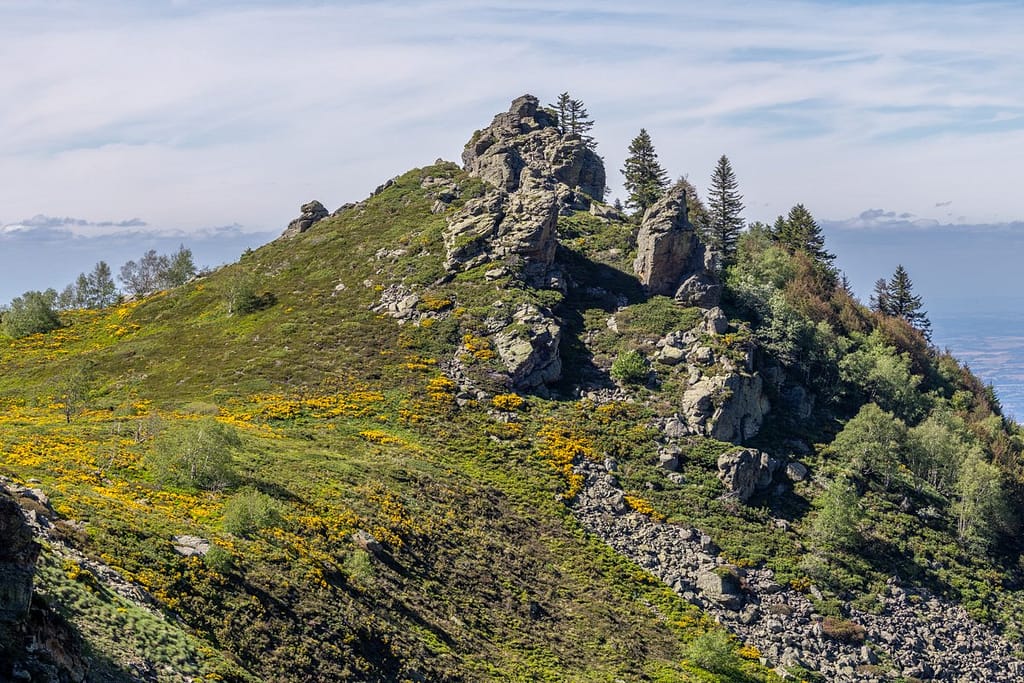 Uitzicht langs wandelroute naar Étang d'Appy