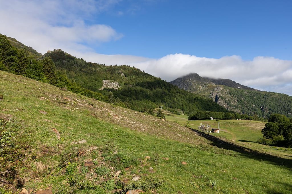 Uitzicht langs wandelroute naar Étang d'Appy