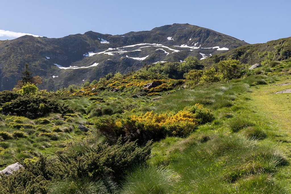 Uitzicht langs wandelroute naar Étang d'Appy