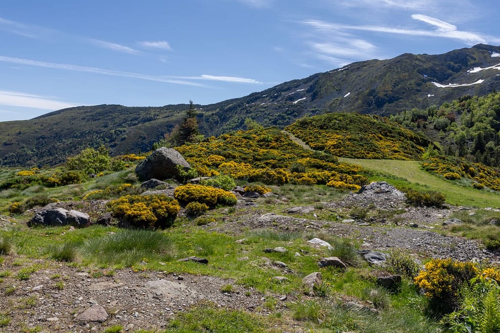 Uitzicht langs wandelroute naar Étang d'Appy