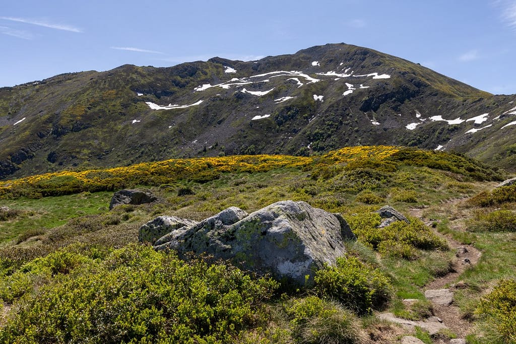 Uitzicht langs wandelroute naar Étang d'Appy