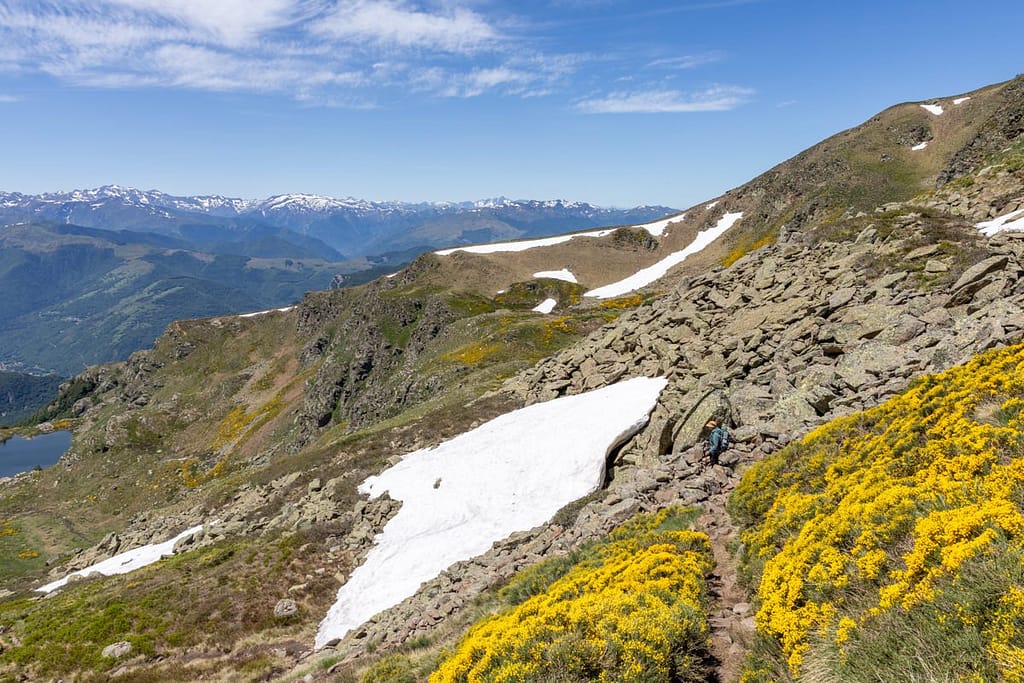 Uitzicht langs wandelroute naar Étang d'Appy