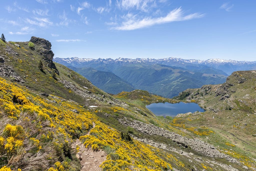 Uitzicht langs wandelroute naar Étang d'Appy