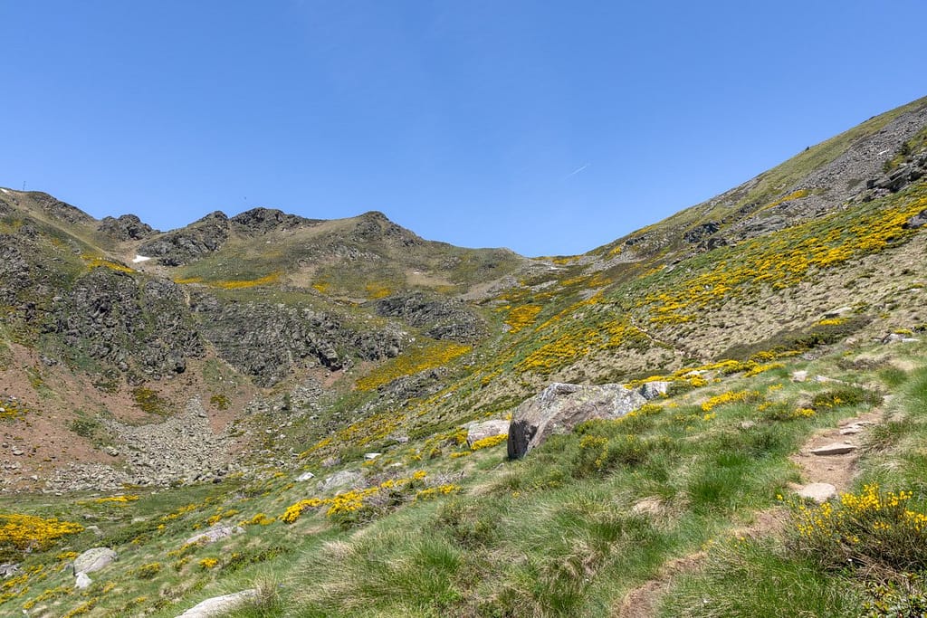 Uitzicht langs wandelroute naar Étang d'Appy