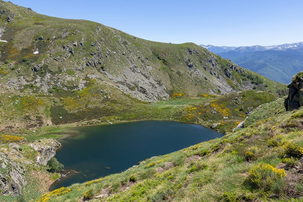 Uitzicht langs wandelroute naar Étang d'Appy
