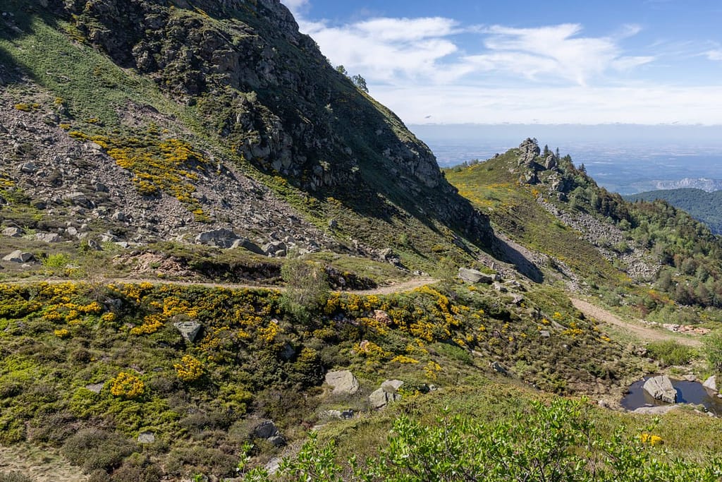 Uitzicht langs wandelroute naar Étang d'Appy