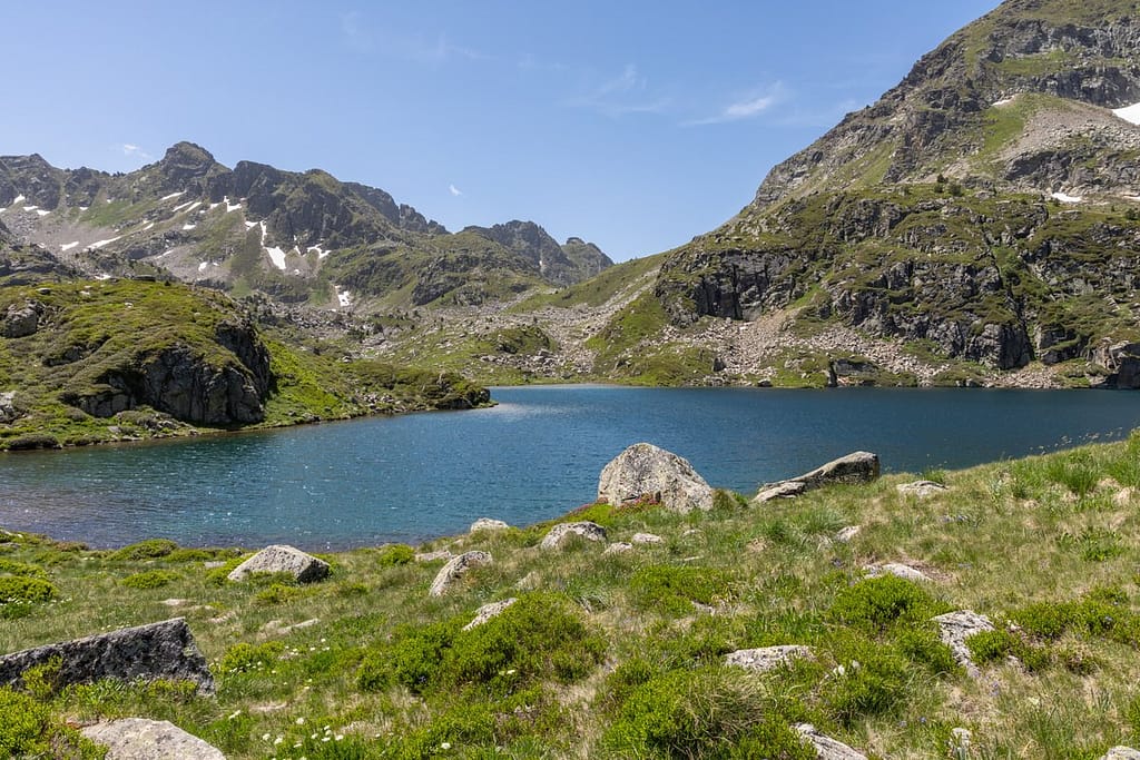 Uitzicht langs wandeling naar Étangs de Fontargente